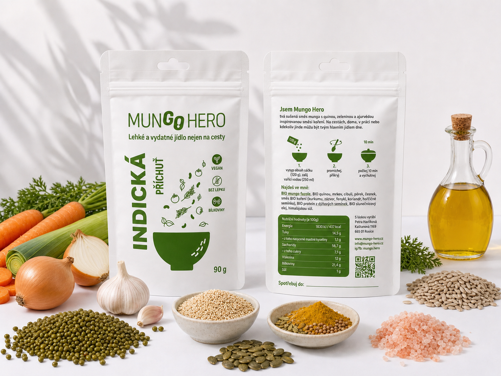 Indická – mungo s quinou a ajurvédským kořením