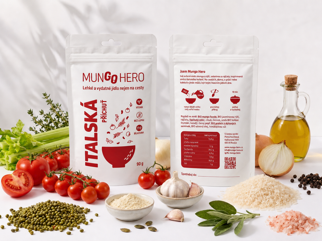 Italská - mungo s rýží, rajčaty a řapíkatým celerem