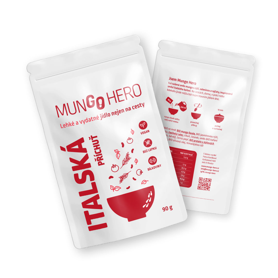 Italská - mungo s rýží, rajčaty a řapíkatým celerem