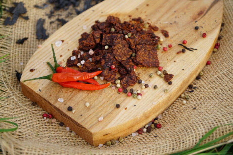 Křupavé kousky -  tempeh s chilli