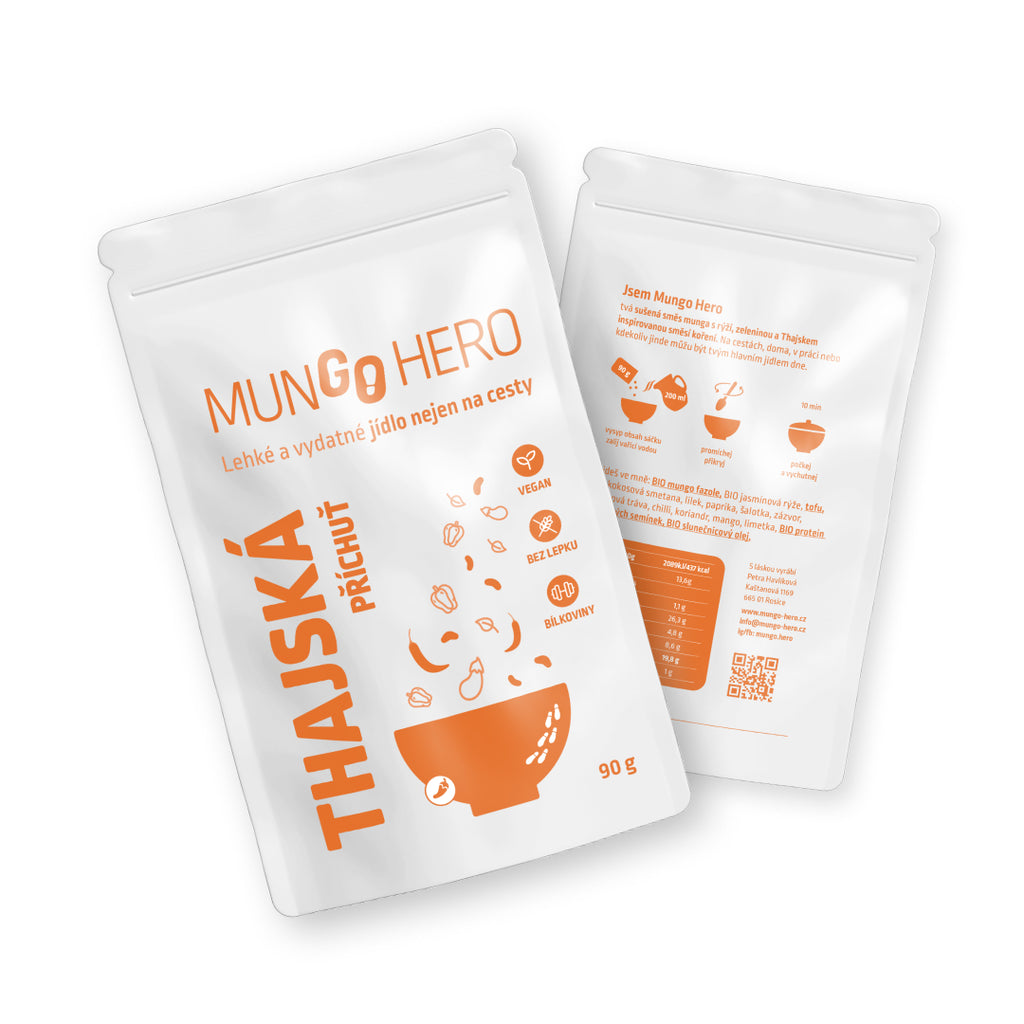 Thajská - mungo s rýží, kokosovou smetanou a tofu